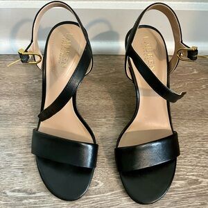 Lauren Ralph Lauren Gwen Ankle Strap Heels- sz 7